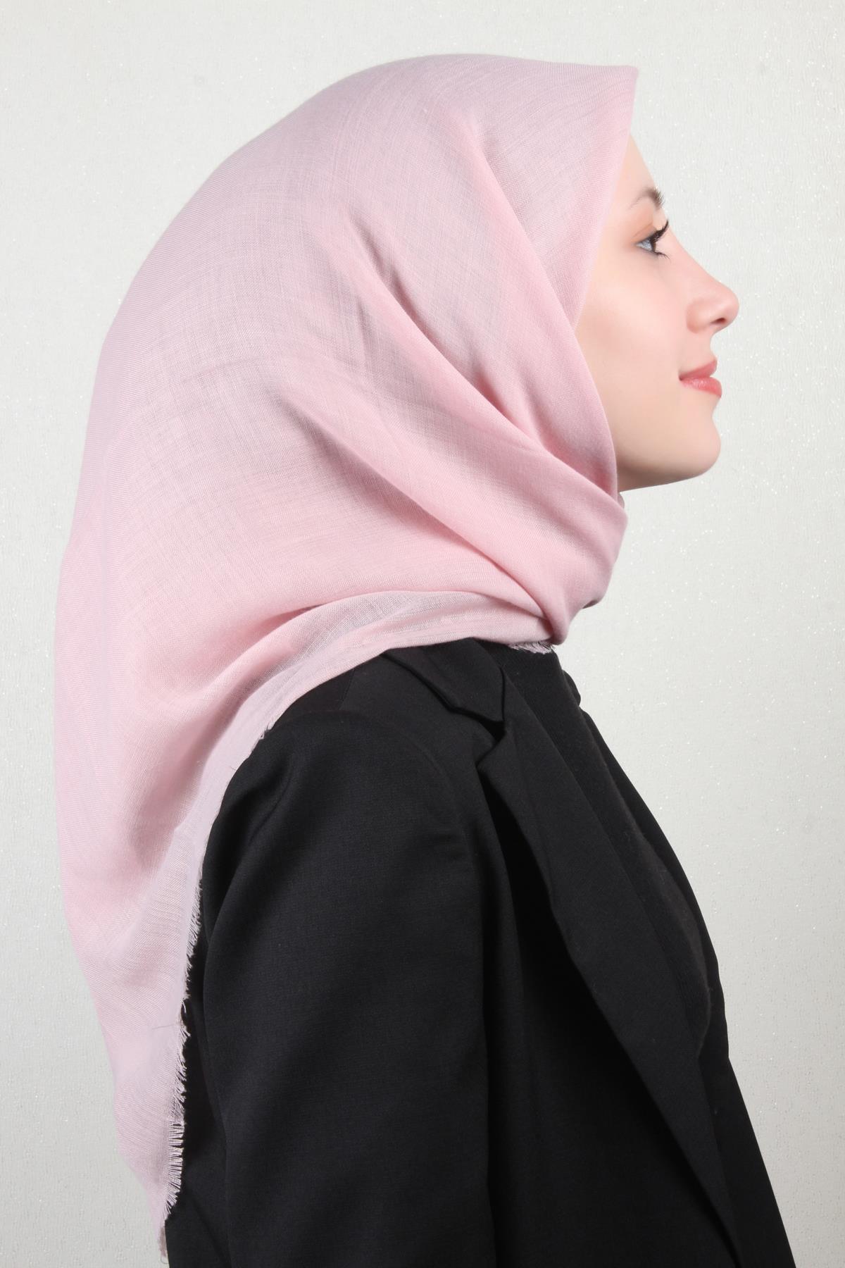 Pamuklu Trend Eşarp 9914-61 Pudra