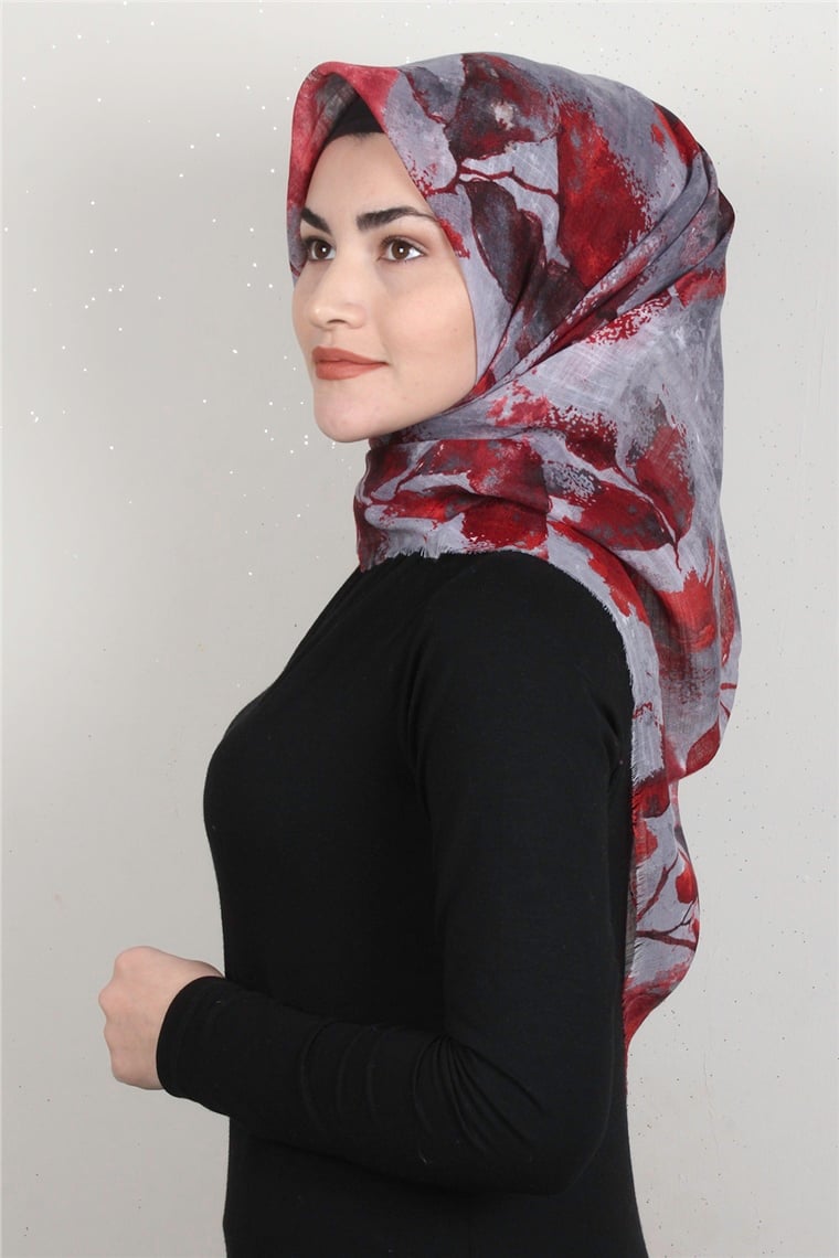 Pamuklu Trend Eşarp 9916-3 Gri