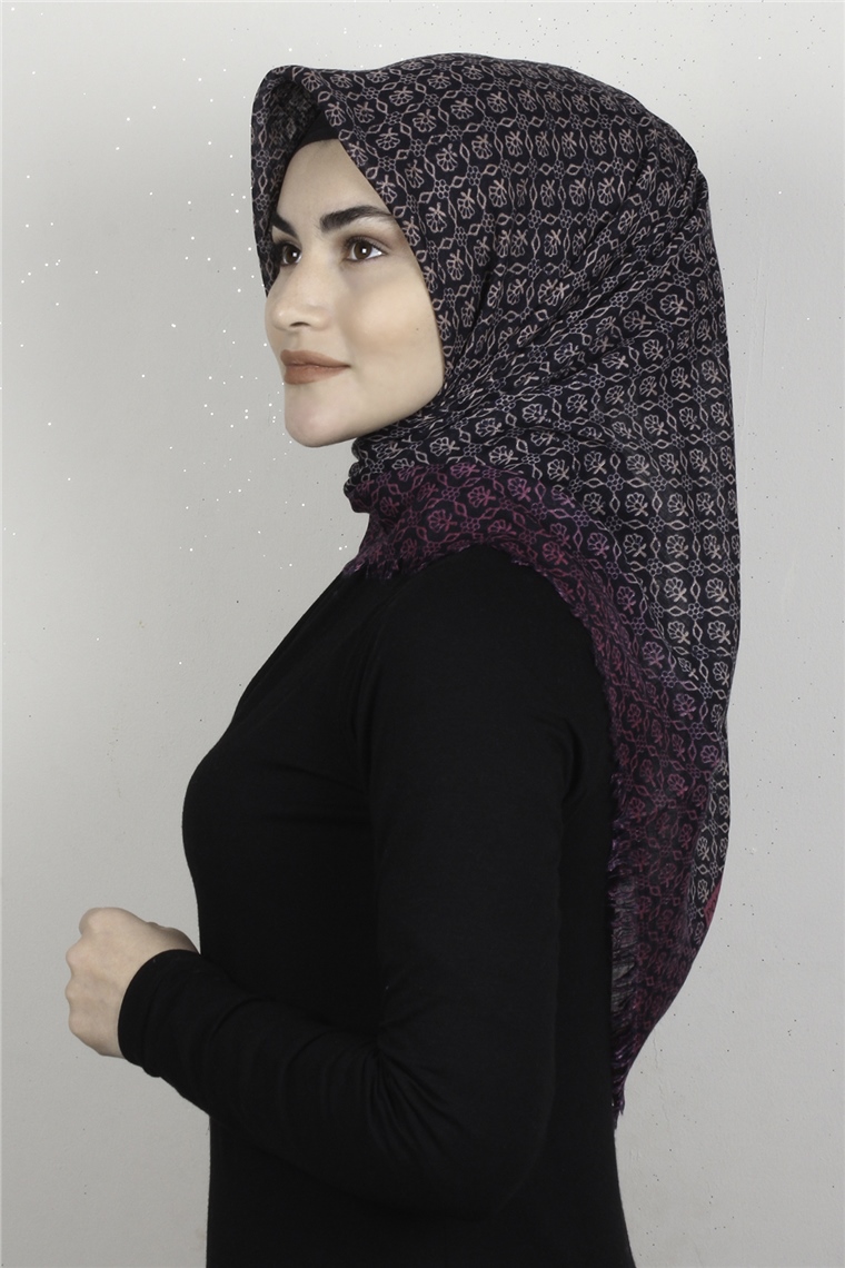 Pamuklu Trend Eşarp 9917-5 Fuşya