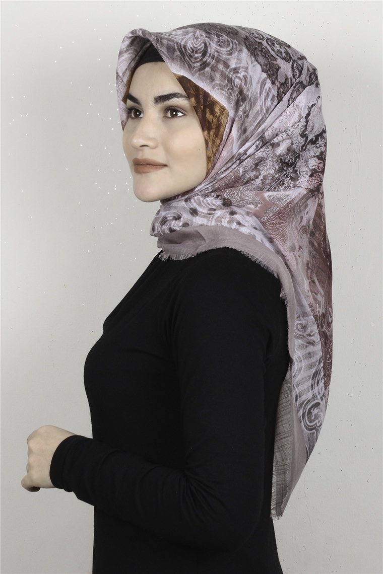 Pamuklu Trend Eşarp 9918-1 Vizon