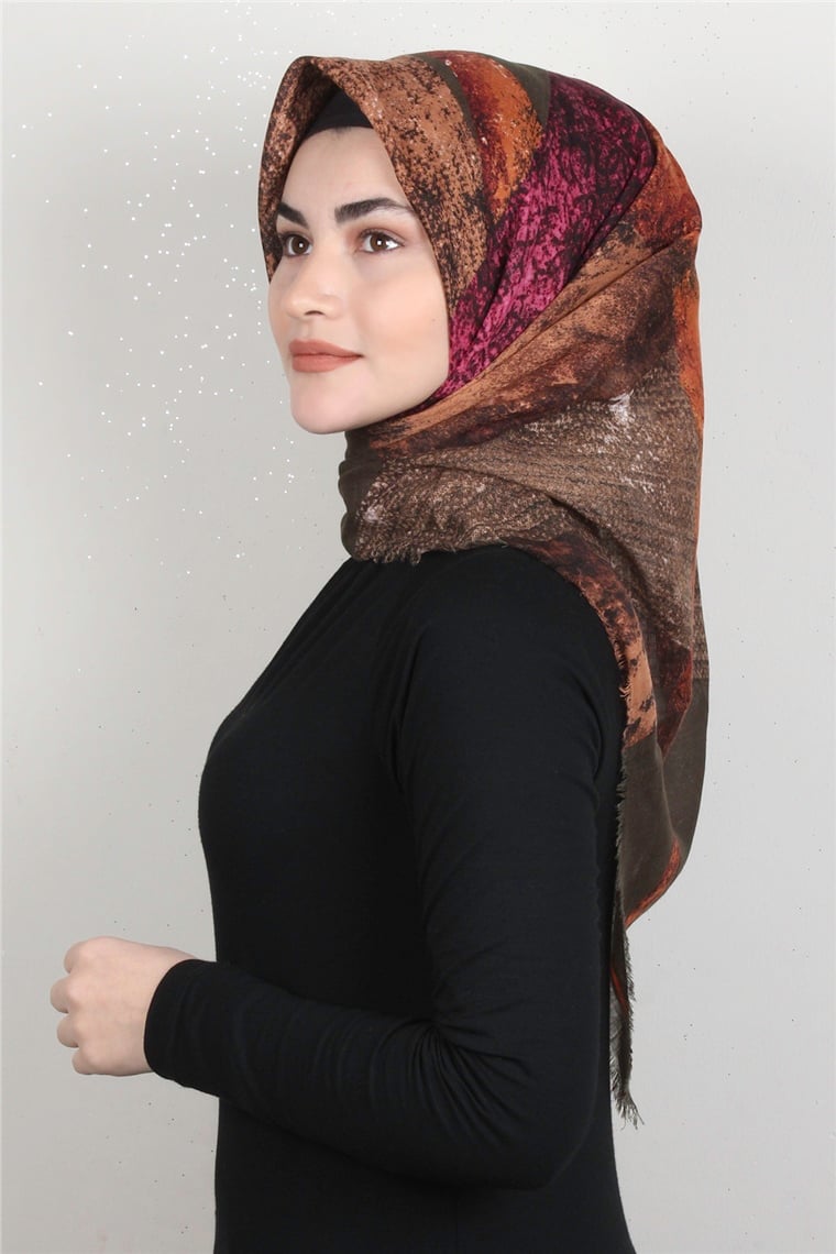 Pamuklu Trend Eşarp 9920-9 Haki