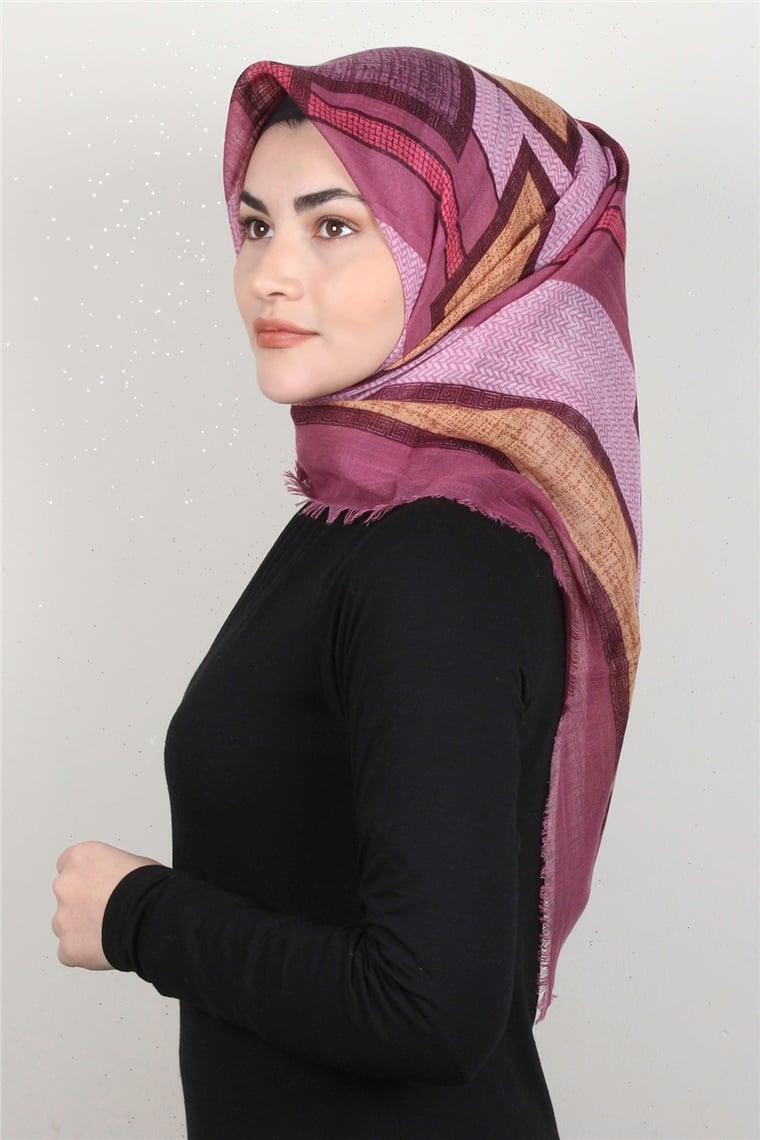 Pamuklu Trend Eşarp 9925-1 Gül Kurusu