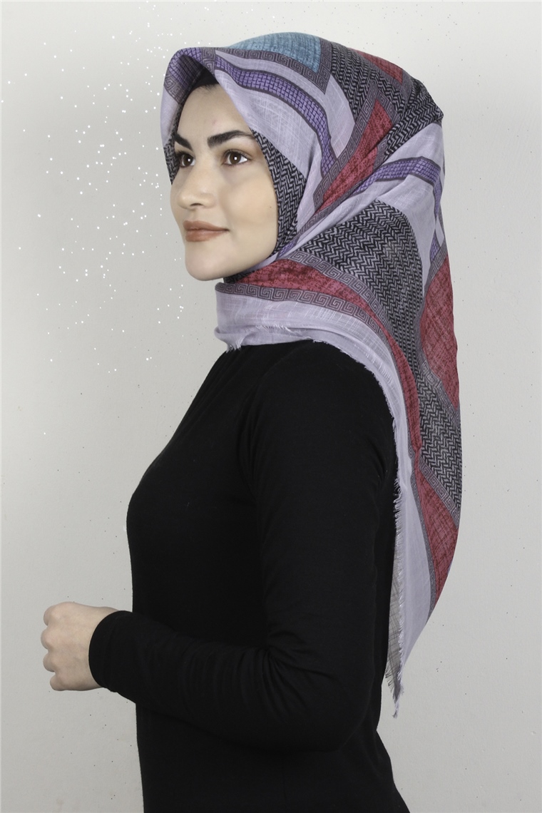 Pamuklu Trend Eşarp 9925-16 Gri