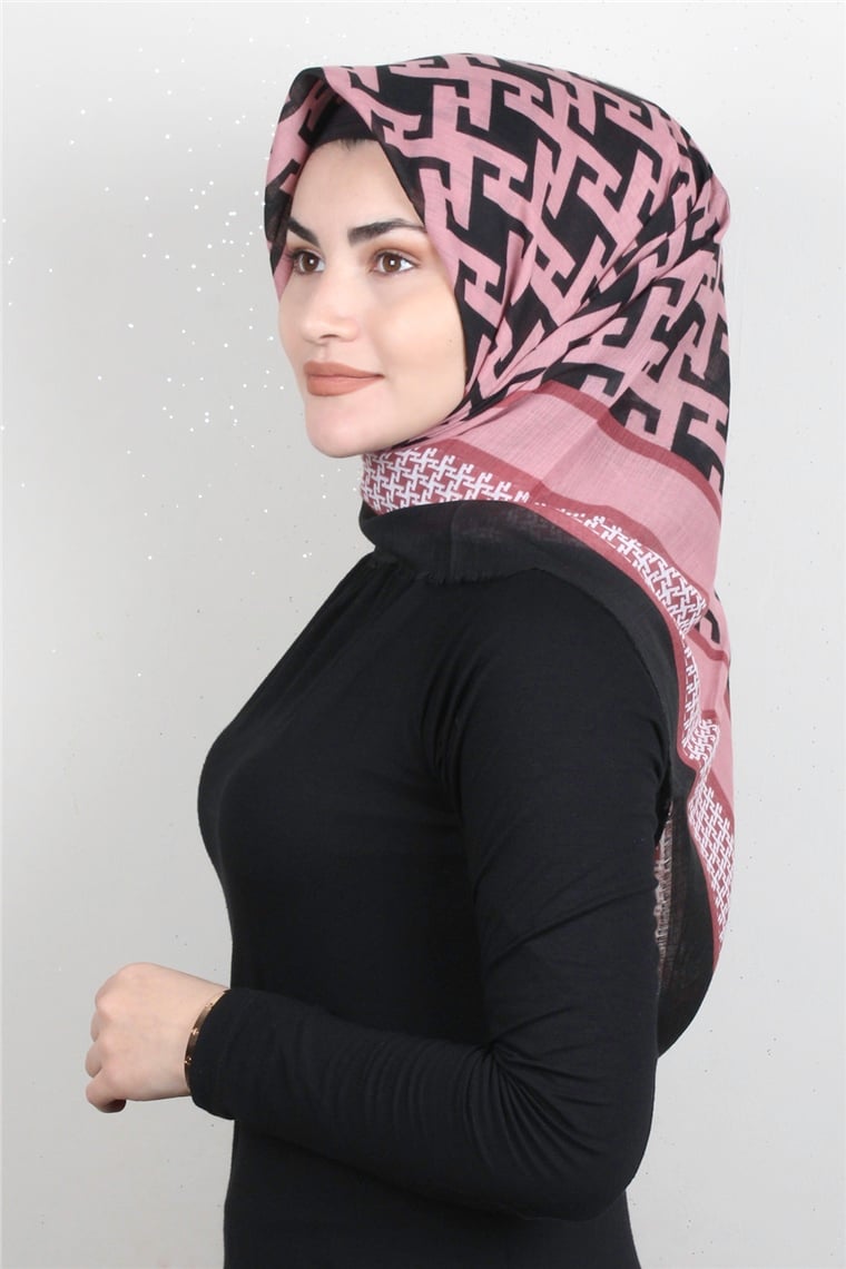 Pamuklu Trend Eşarp 9932-18 Pudra
