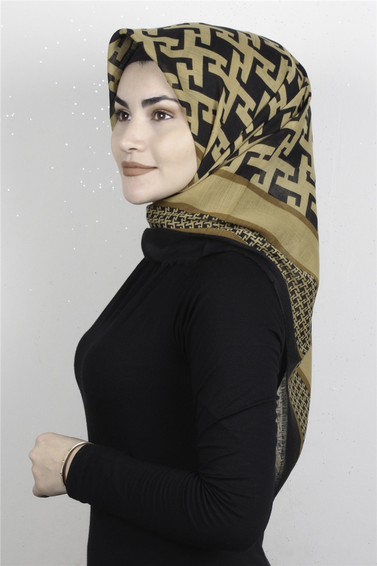 Pamuklu Trend Eşarp 9932-3 Gold