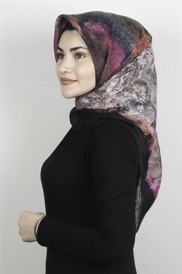 Pamuklu Trend Eşarp 9933-12 Siyah