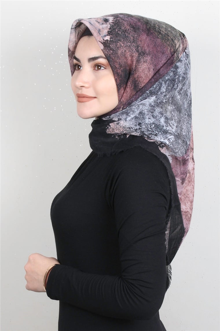 Pamuklu Trend Eşarp 9933-4 Siyah