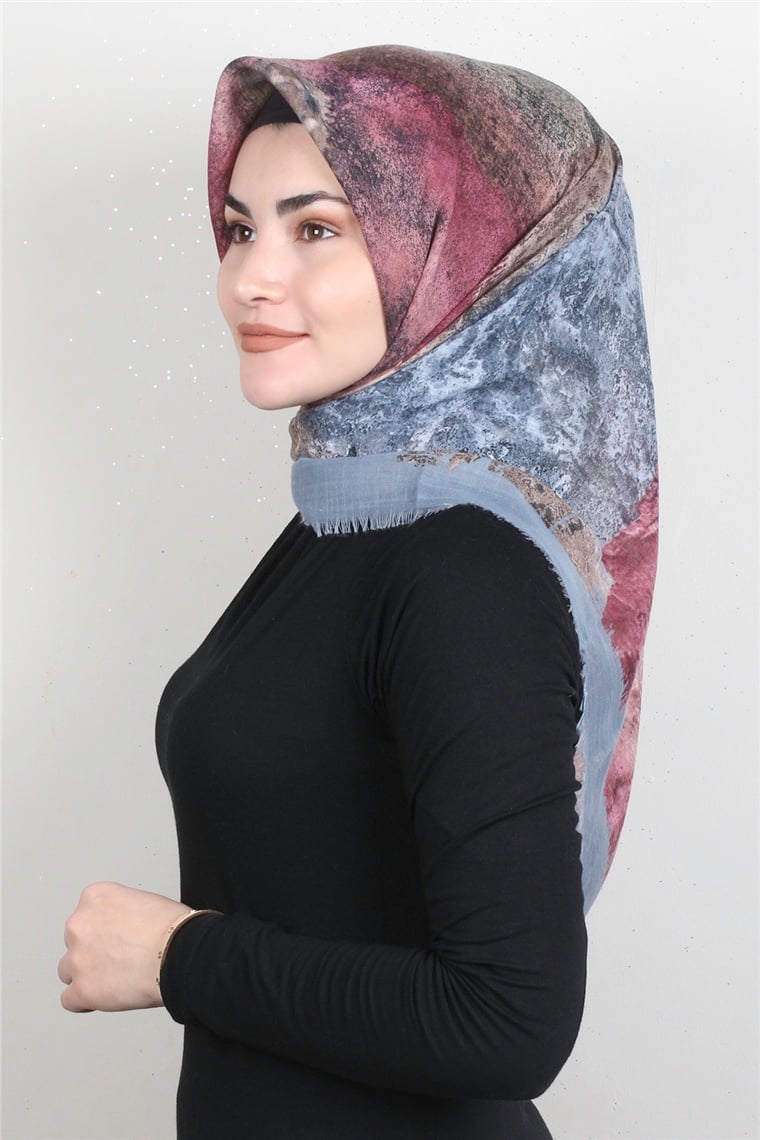 Pamuklu Trend Eşarp 9933-6 Gri