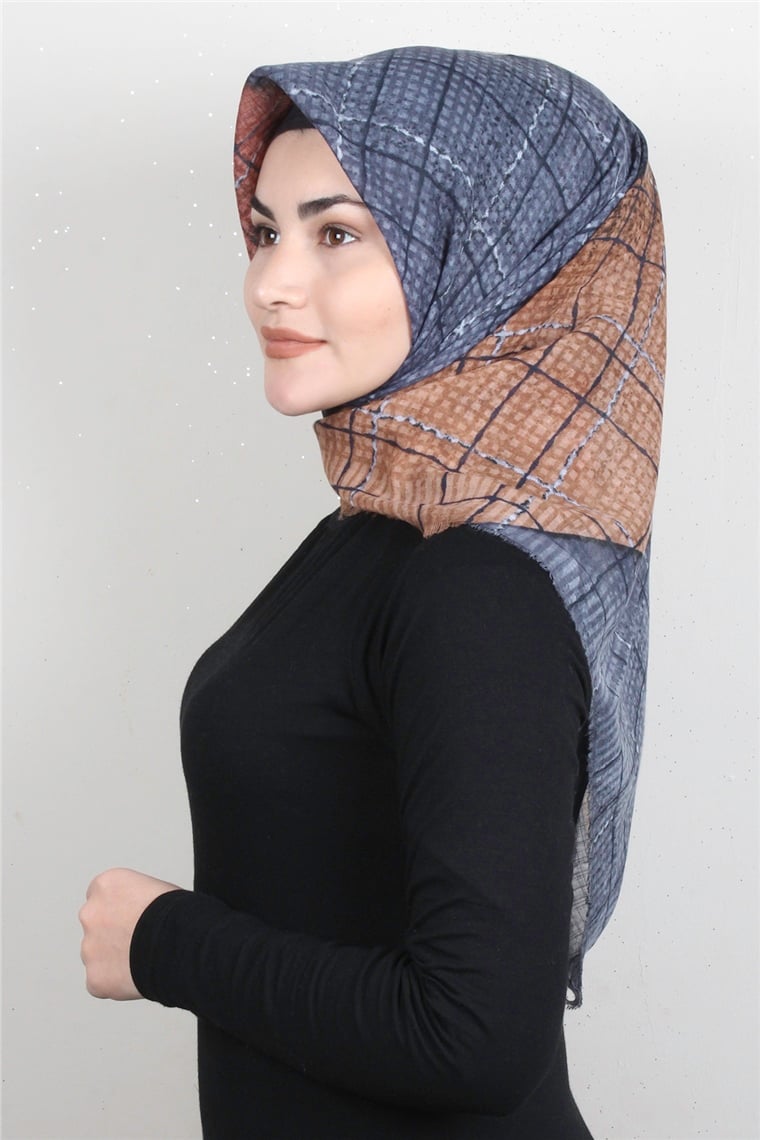 Pamuklu Trend Eşarp 9935-11 İndigo
