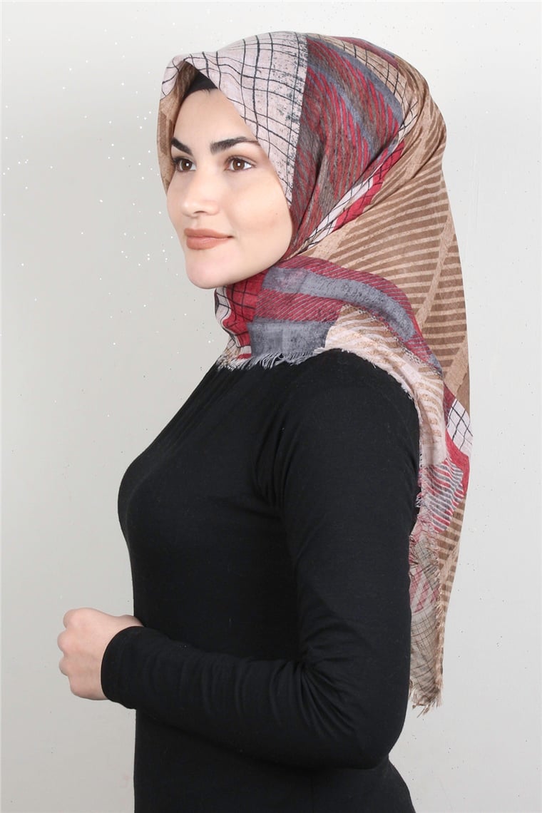 Pamuklu Trend Eşarp 9937-15 Pembe