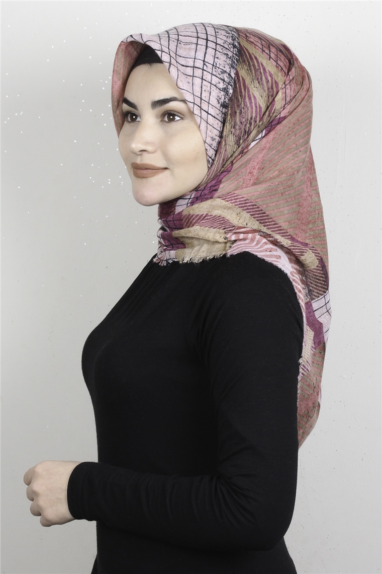 Pamuklu Trend Eşarp 9937-17 Pembe