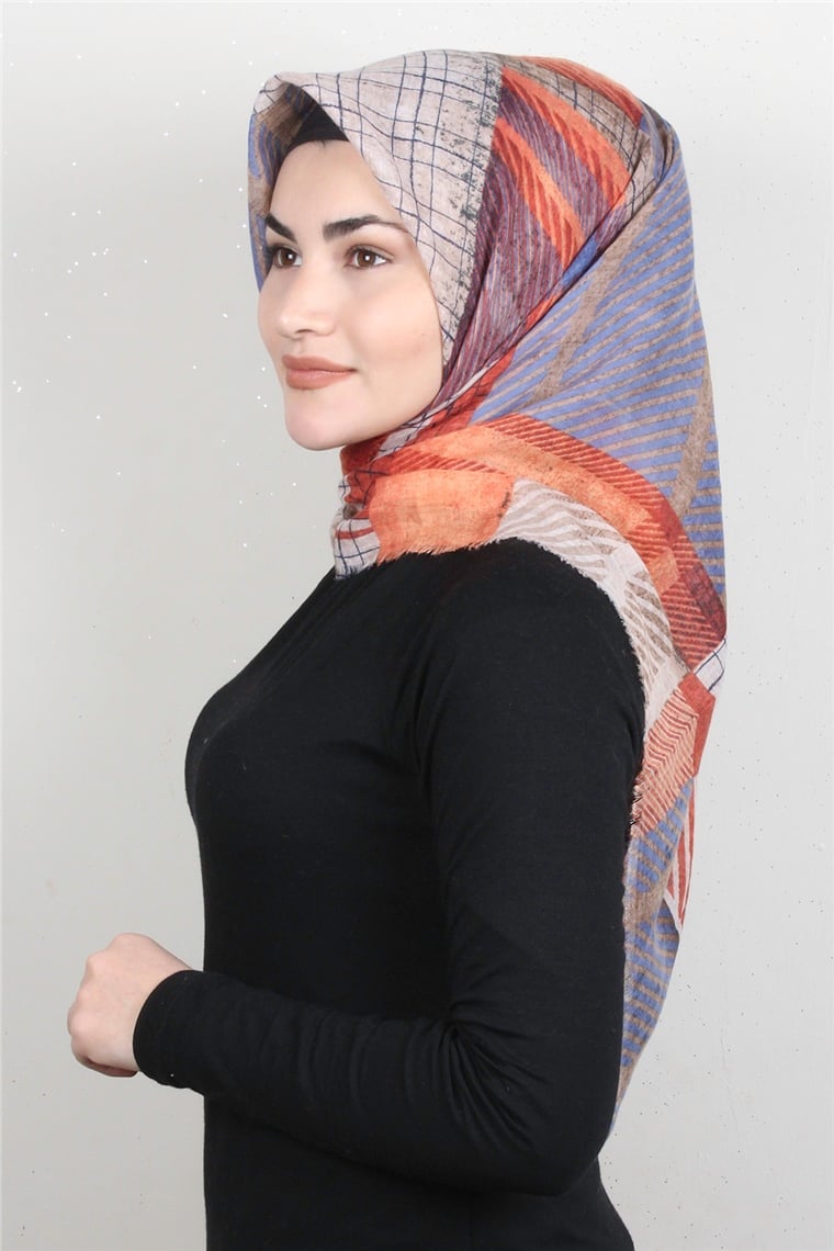Pamuklu Trend Eşarp 9937-7 Orange