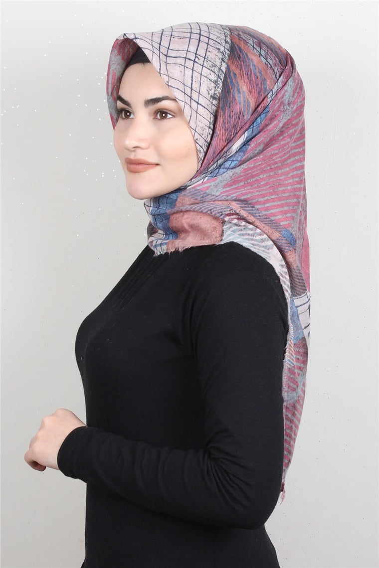 Pamuklu Trend Eşarp 9937-8 Pudra 