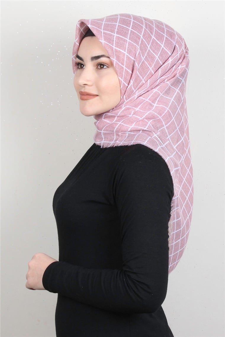 Pamuklu Trend Eşarp 9938-14 Pembe