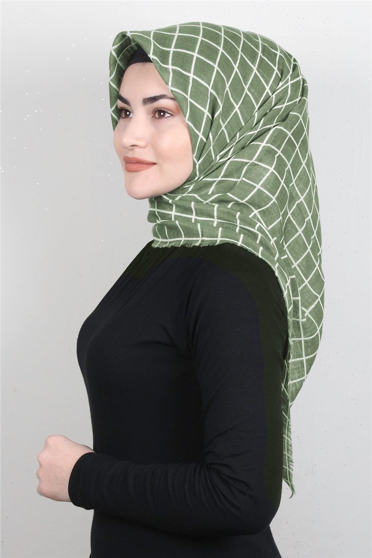 Pamuklu Trend Eşarp 9938-21 Yeşil
