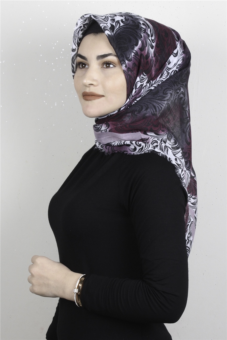 Pamuklu Trend Eşarp 9940-8 Pudra