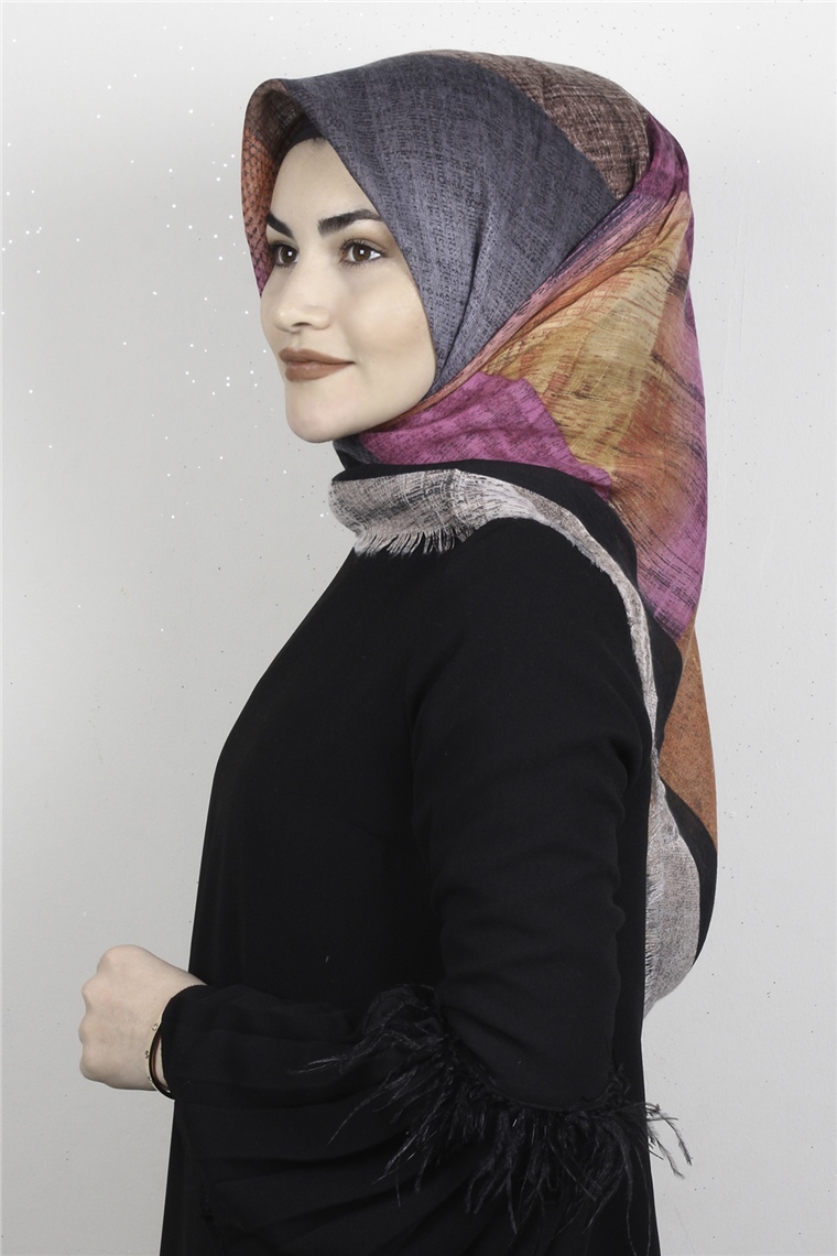 Pamuklu Trend Eşarp 9941-13 Kiremit