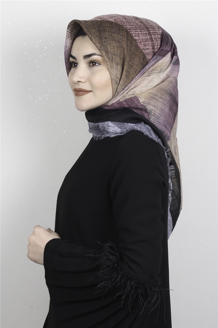Pamuklu Trend Eşarp 9941-16 Gül Kurusu