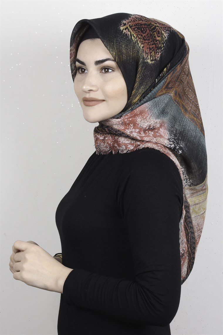 Pamuklu Trend Eşarp 9943-1 Siyah