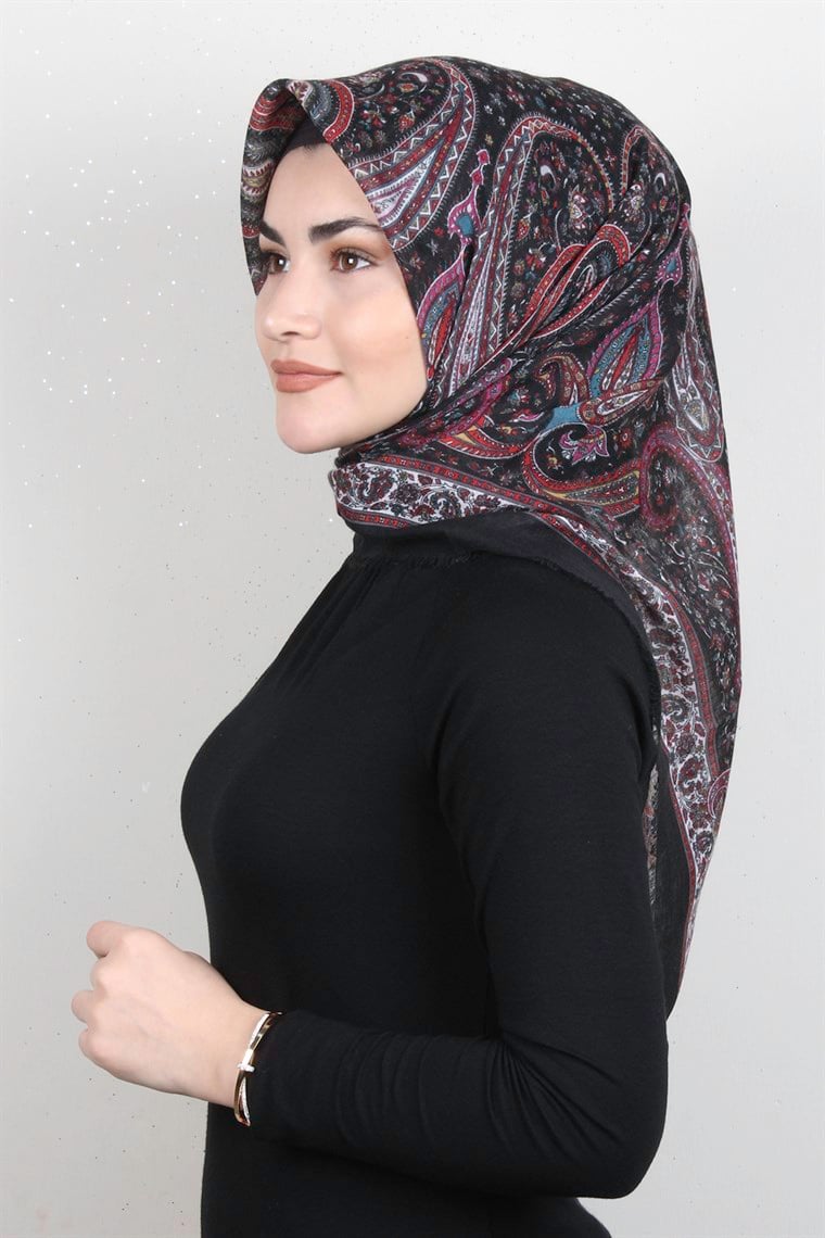 Pamuklu Trend Eşarp 9944-12 Siyah