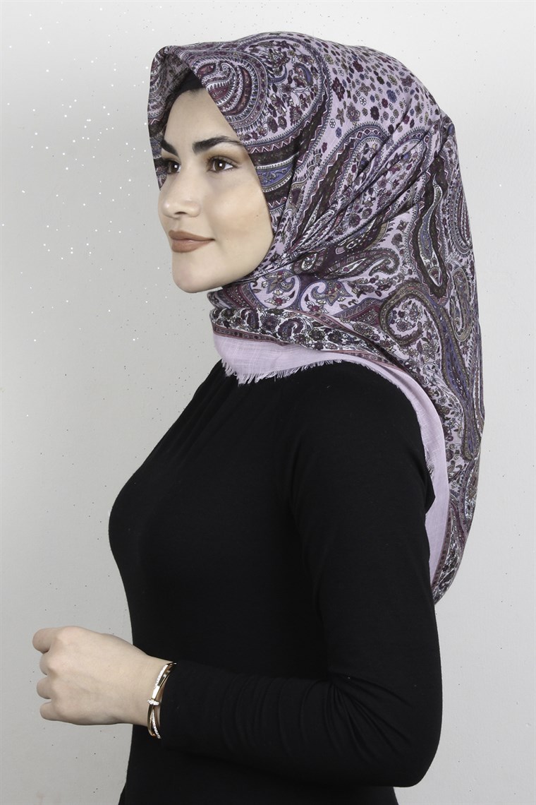 Pamuklu Trend Eşarp 9944-13 Lila