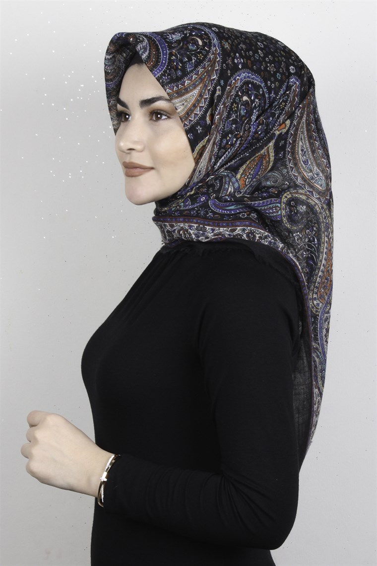 Pamuklu Trend Eşarp 9944-14 Siyah