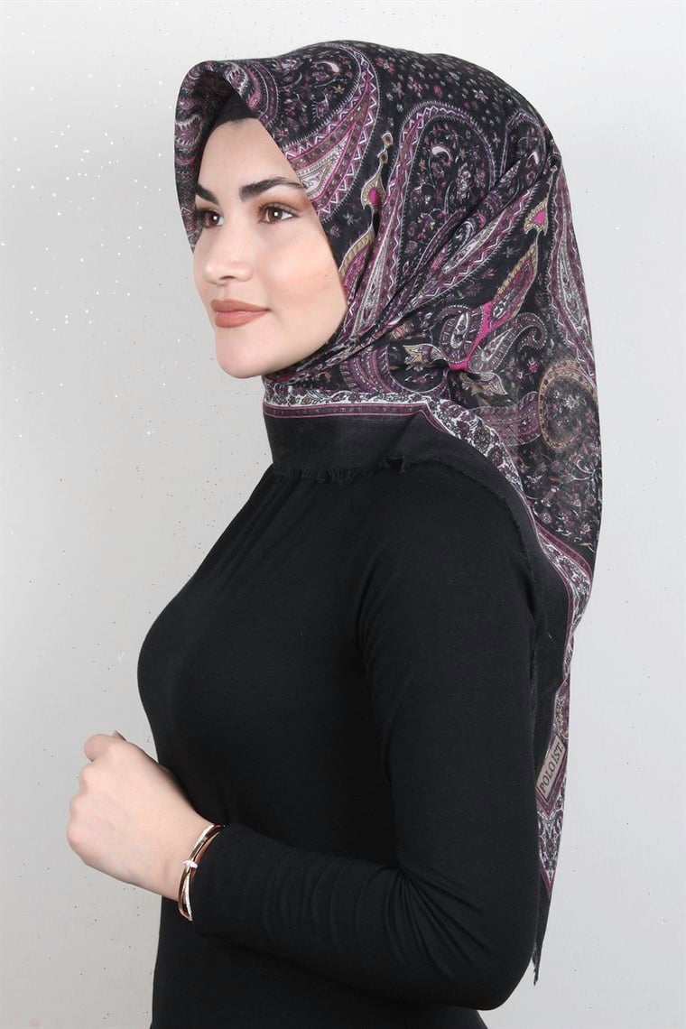 Pamuklu Trend Eşarp 9944-5 Siyah