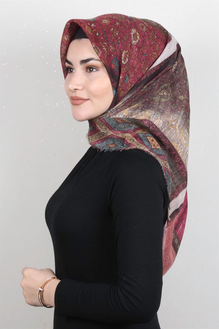 Pamuklu Trend Eşarp 9946-4 Pembe