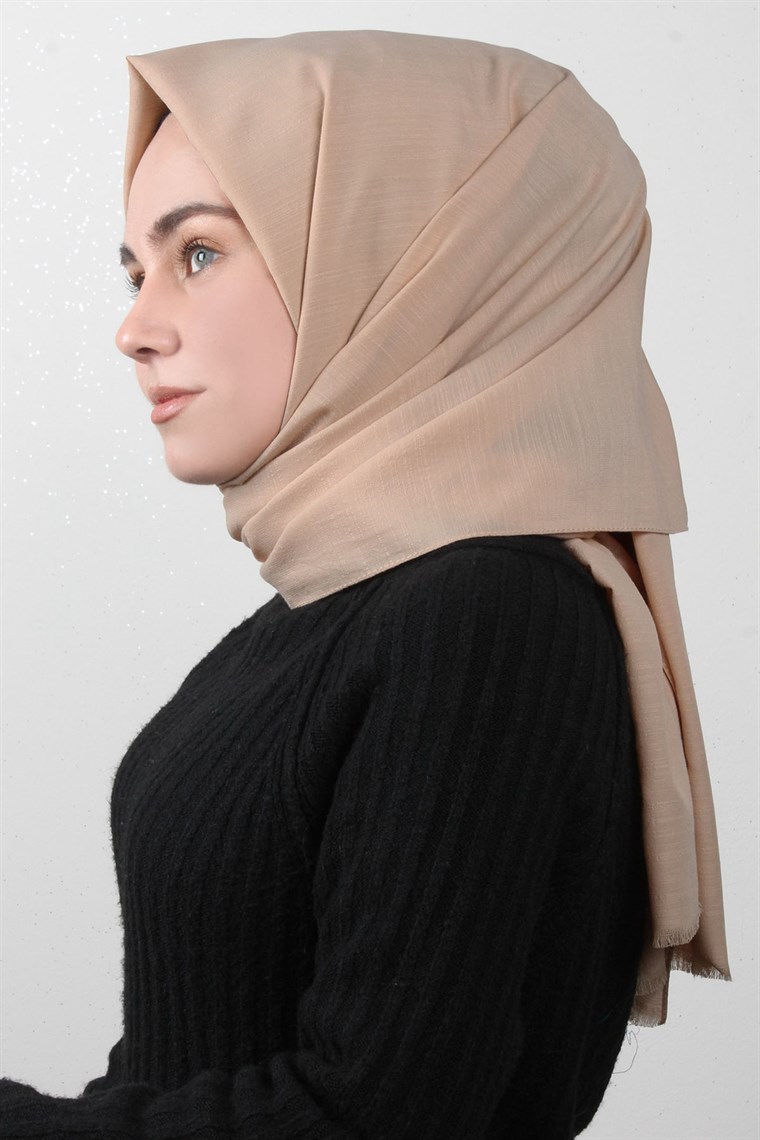 Pamuklu Twist Şal 1110-16 Sütlü Kahve