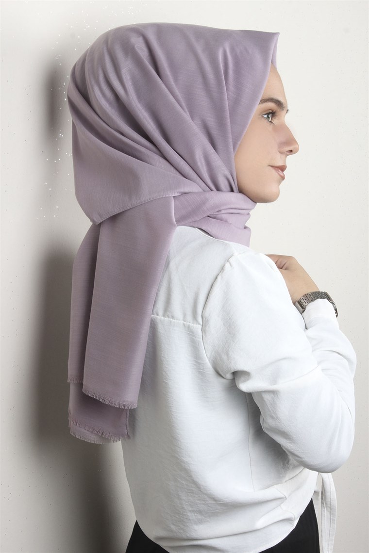 Pamuklu Twist Şal 1110-5 Lila