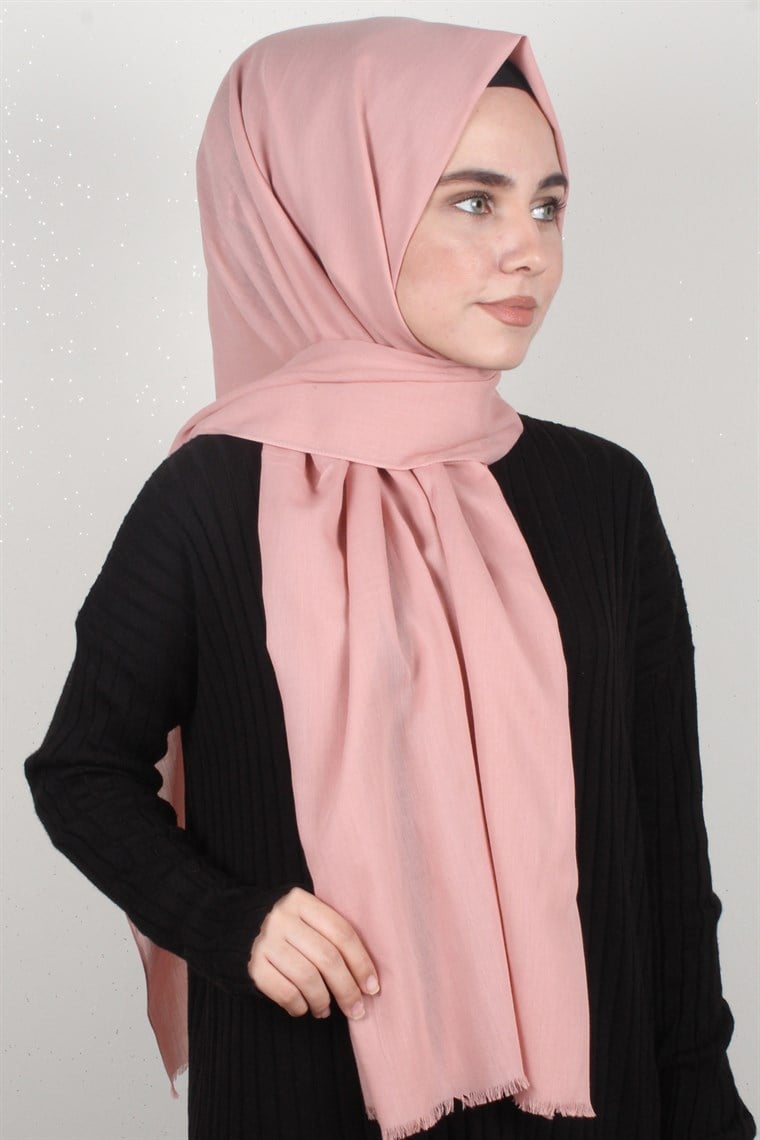 Pamuklu Twist Şal 1269-5 Mor