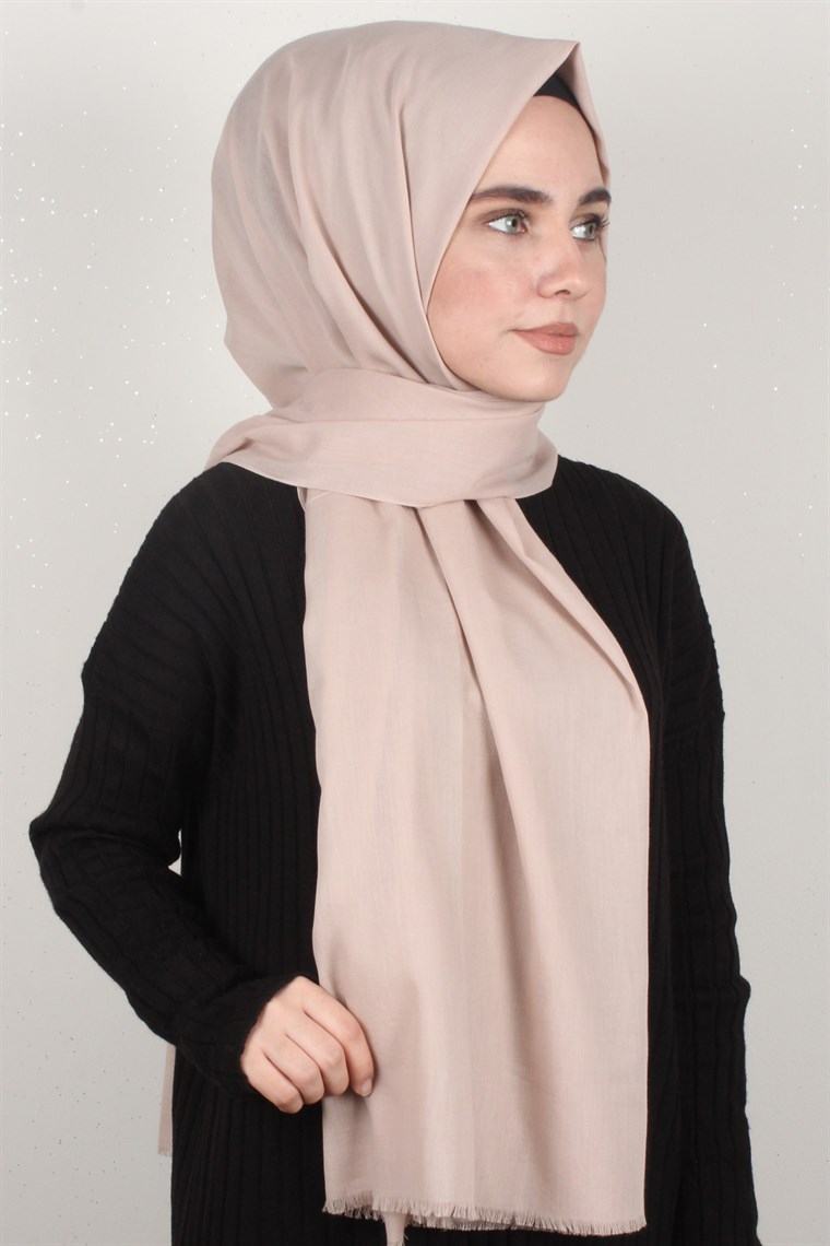 Pamuklu Twist Şal 1269-9 Bej