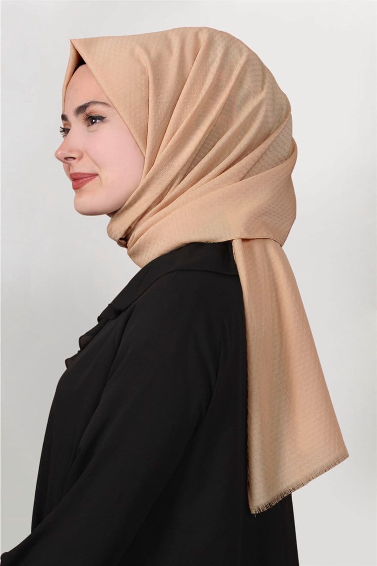 Pamuklu Twist Şal 1276-12 Bal Köpüğü