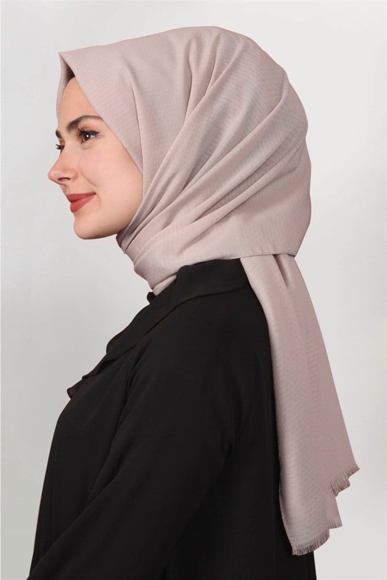 Pamuklu Twist Şal 1277-9 Bej