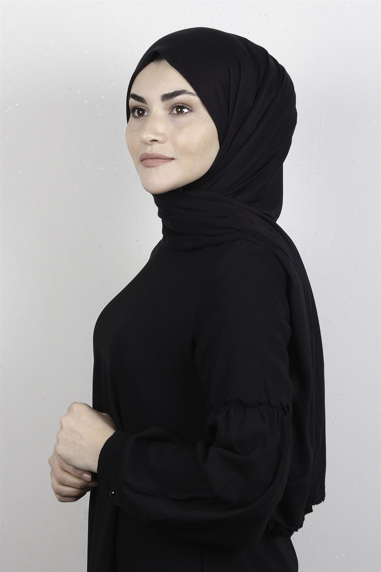 Penye Şal 2552-6 Siyah 