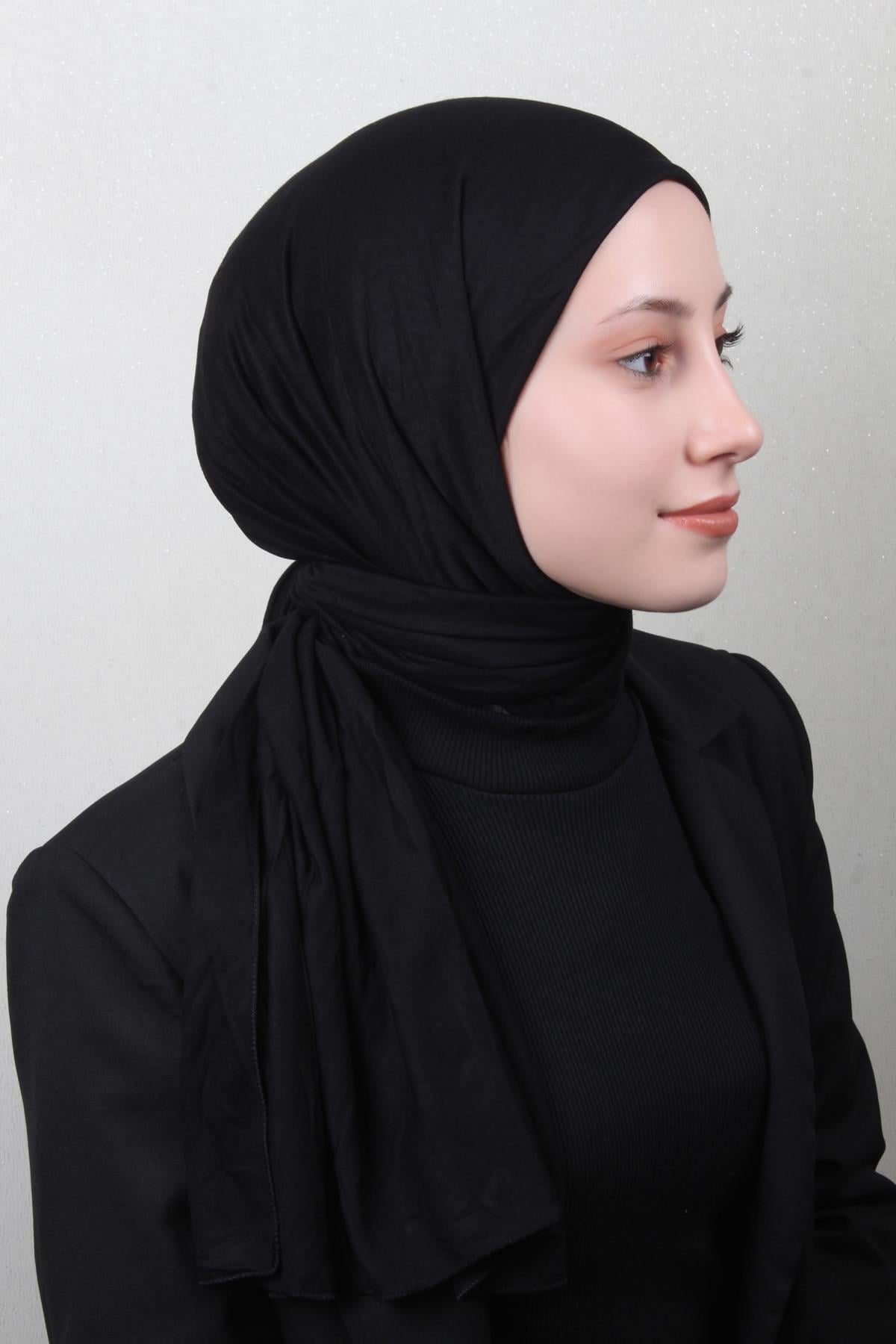 Penye Şal 2552-6 Siyah 