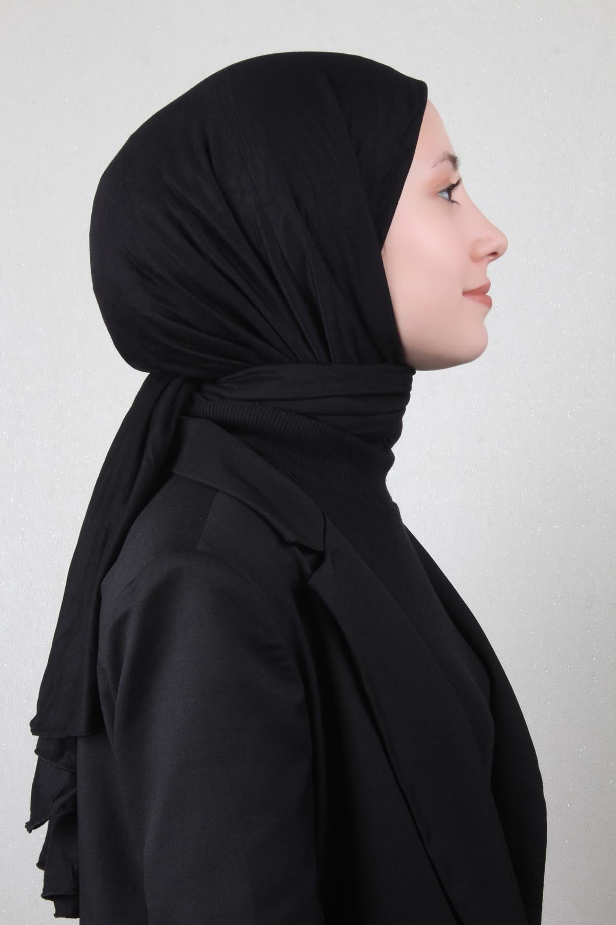 Penye Şal 2552-6 Siyah 