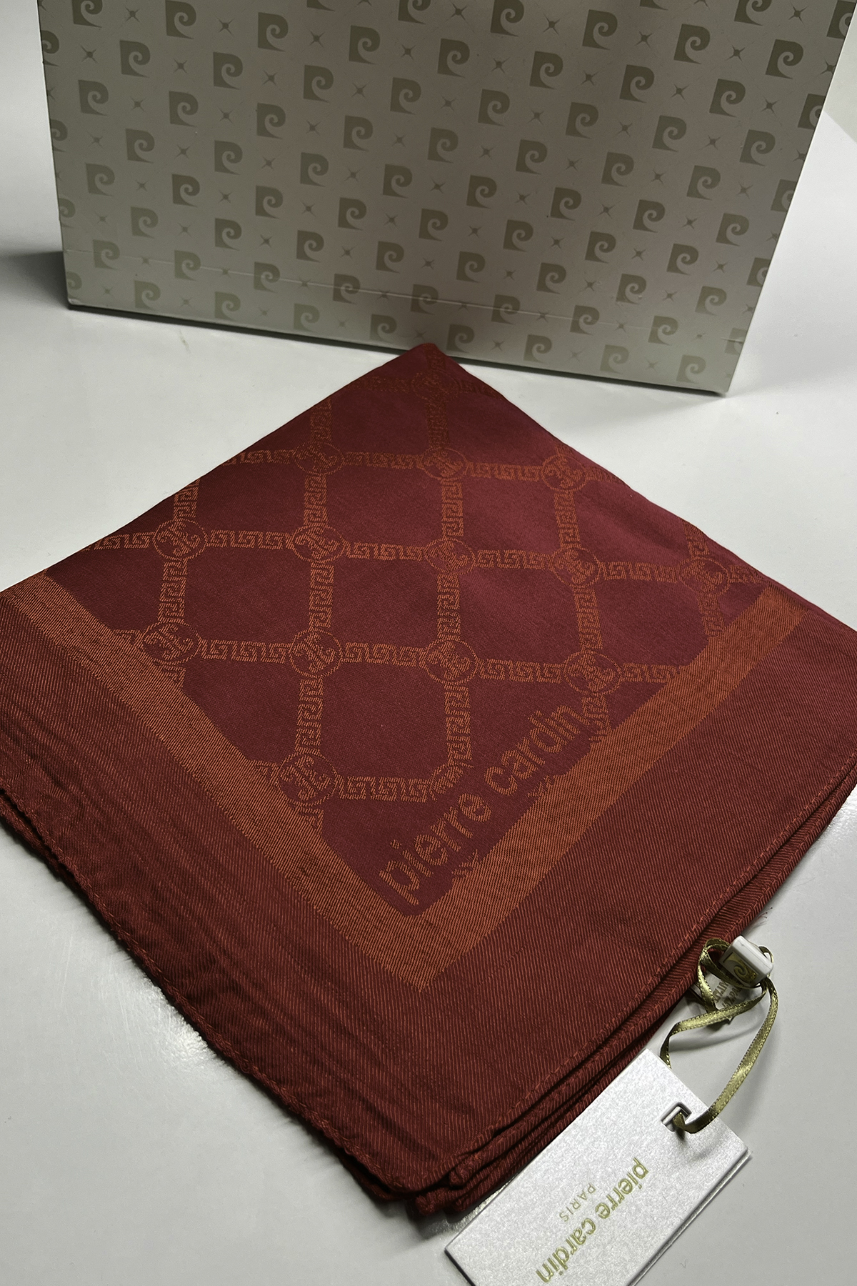 Pierre Cardin Monogram Pamuklu Eşarp 1080900-992