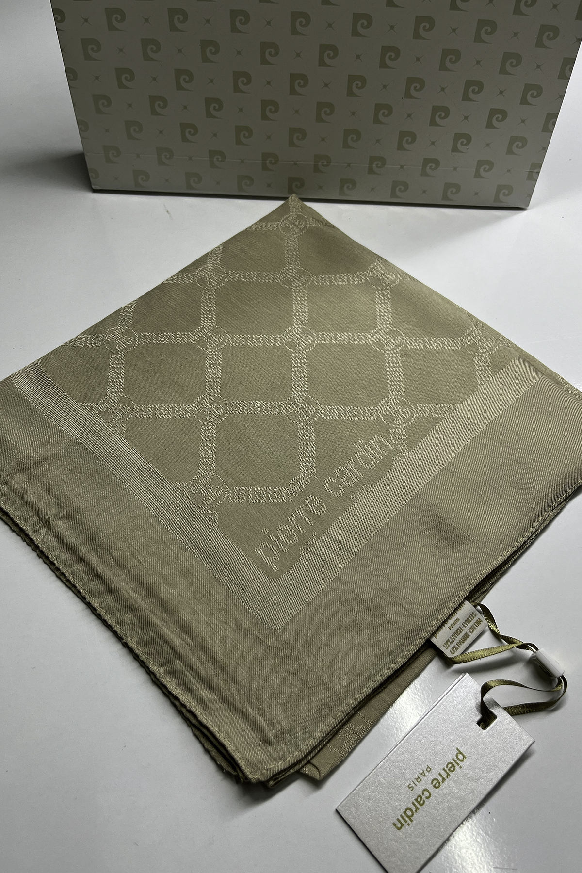 Pierre Cardin Monogram Pamuklu Eşarp 1080900-933