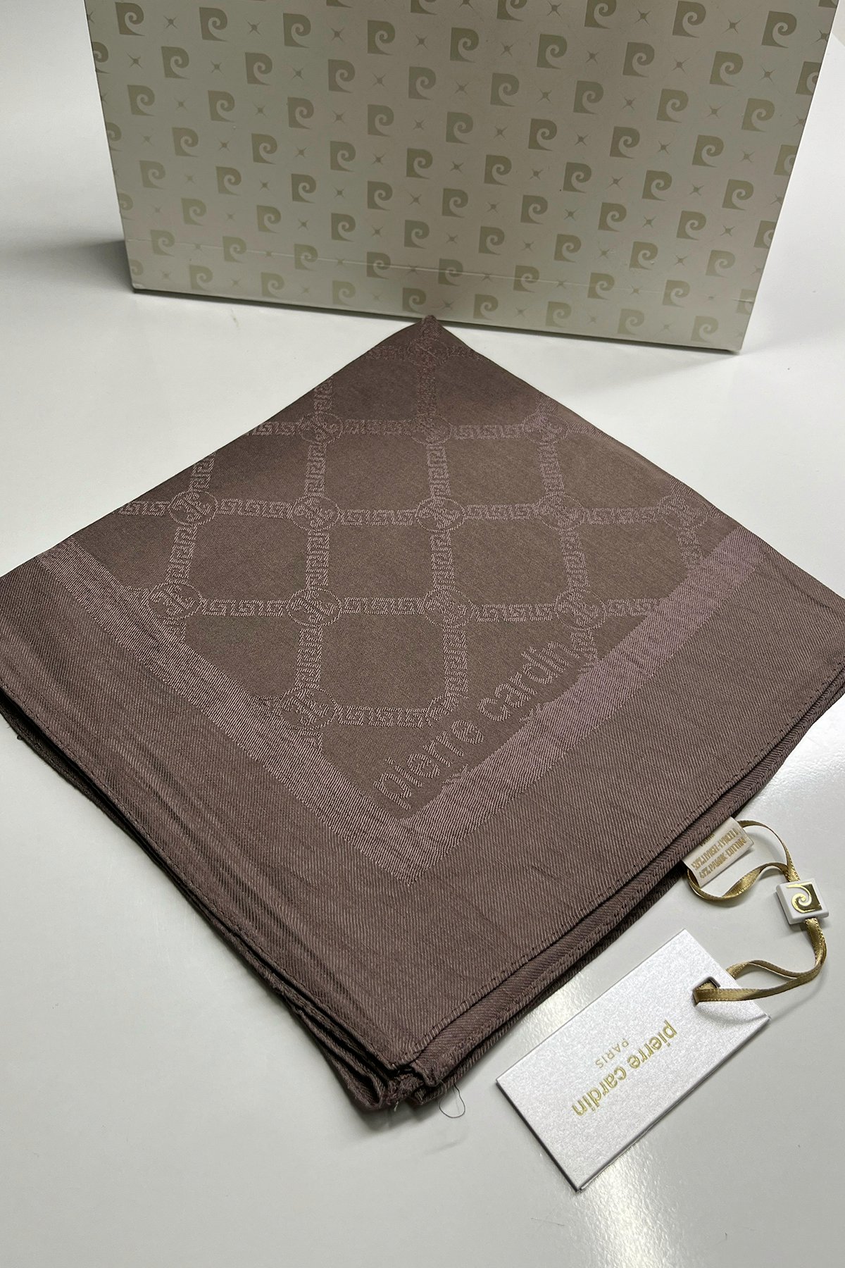 Pierre Cardin Monogram Pamuklu Eşarp 1080900-932