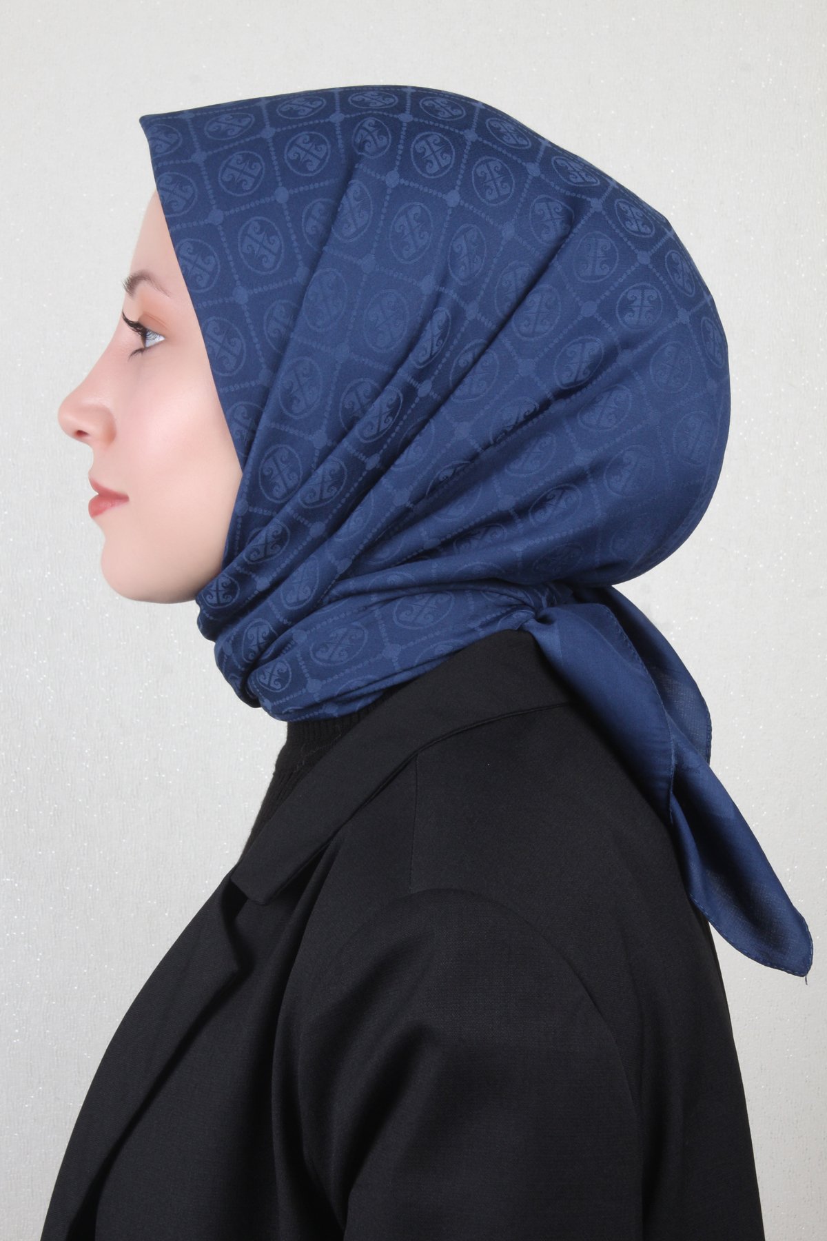 Pierre Cardin Pamuklu Eşarp 4105-10 Lacivert