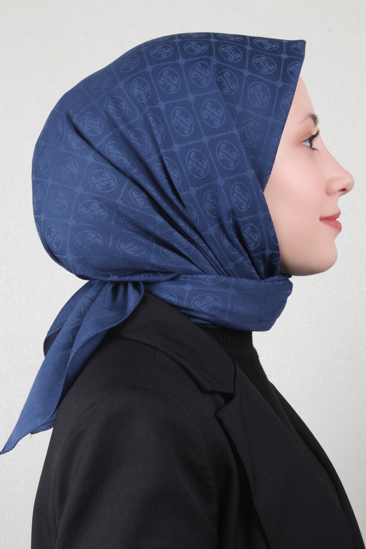 Pierre Cardin Pamuklu Eşarp 4105-10 Lacivert