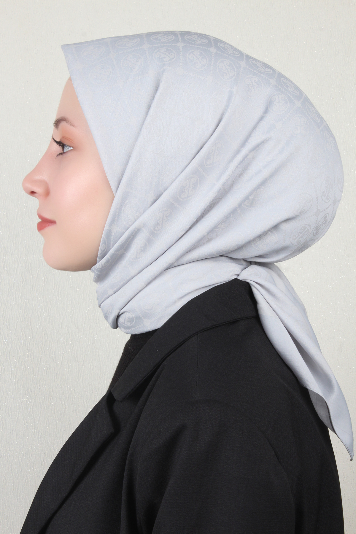 Pierre Cardin Pamuklu Eşarp 4105-3 Gümüş