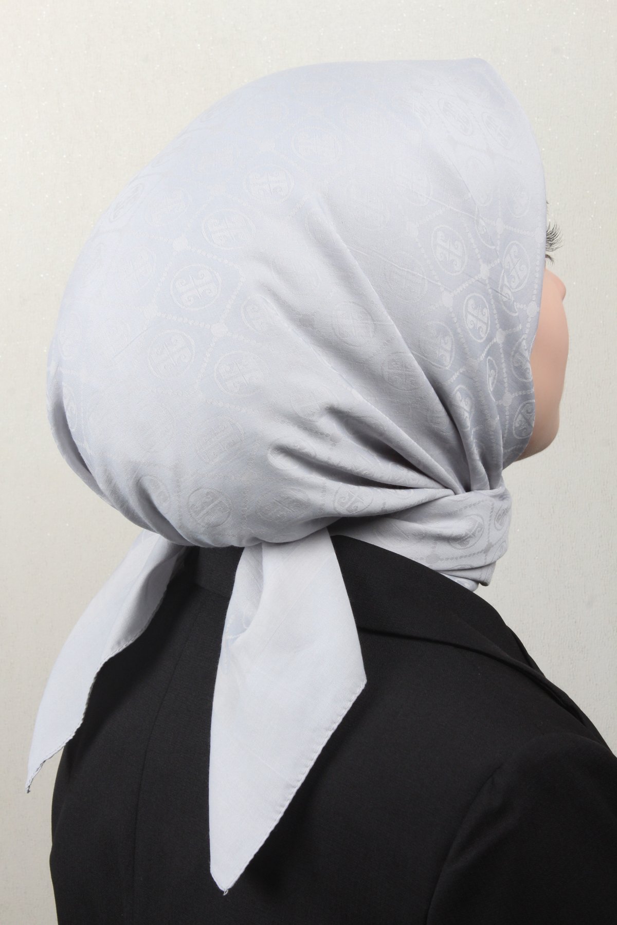 Pierre Cardin Pamuklu Eşarp 4105-3 Gümüş