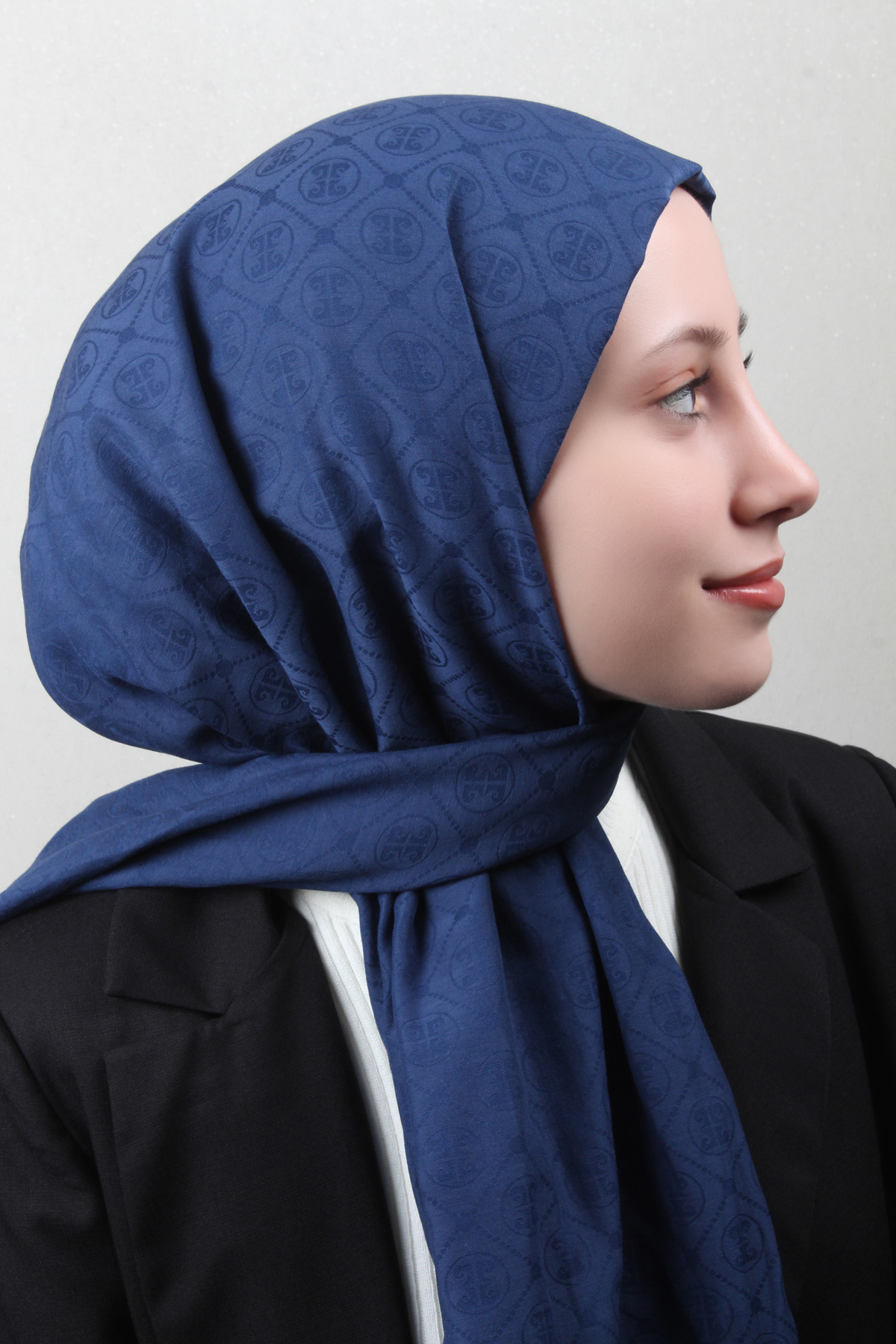 Pierre Cardin Pamuklu Şal 4106-21 Lacivert