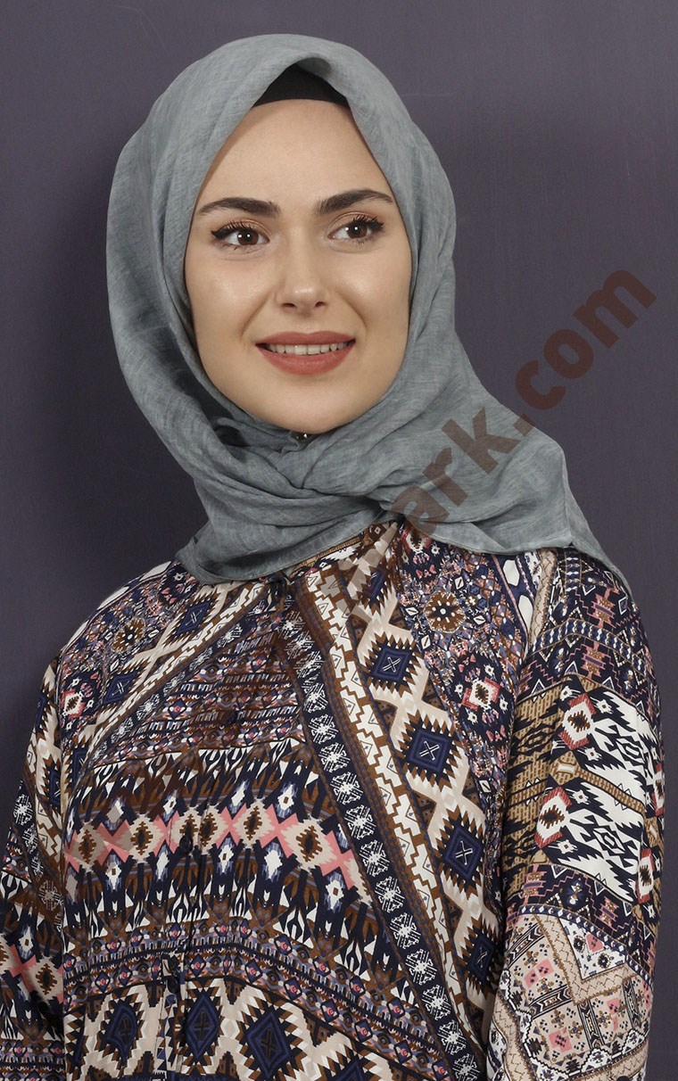 Piramit %100 Pamuk Eşarp 1725-3