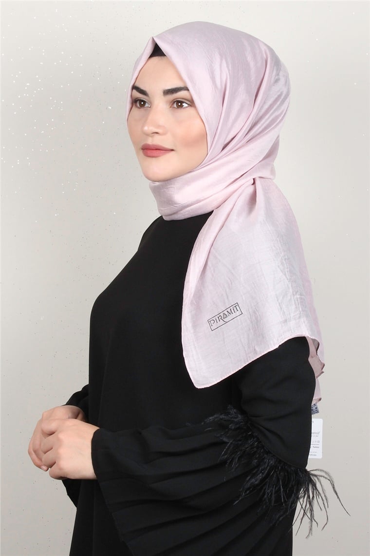 Piramit Cazz Şal 1428-37 Toz Pembe
