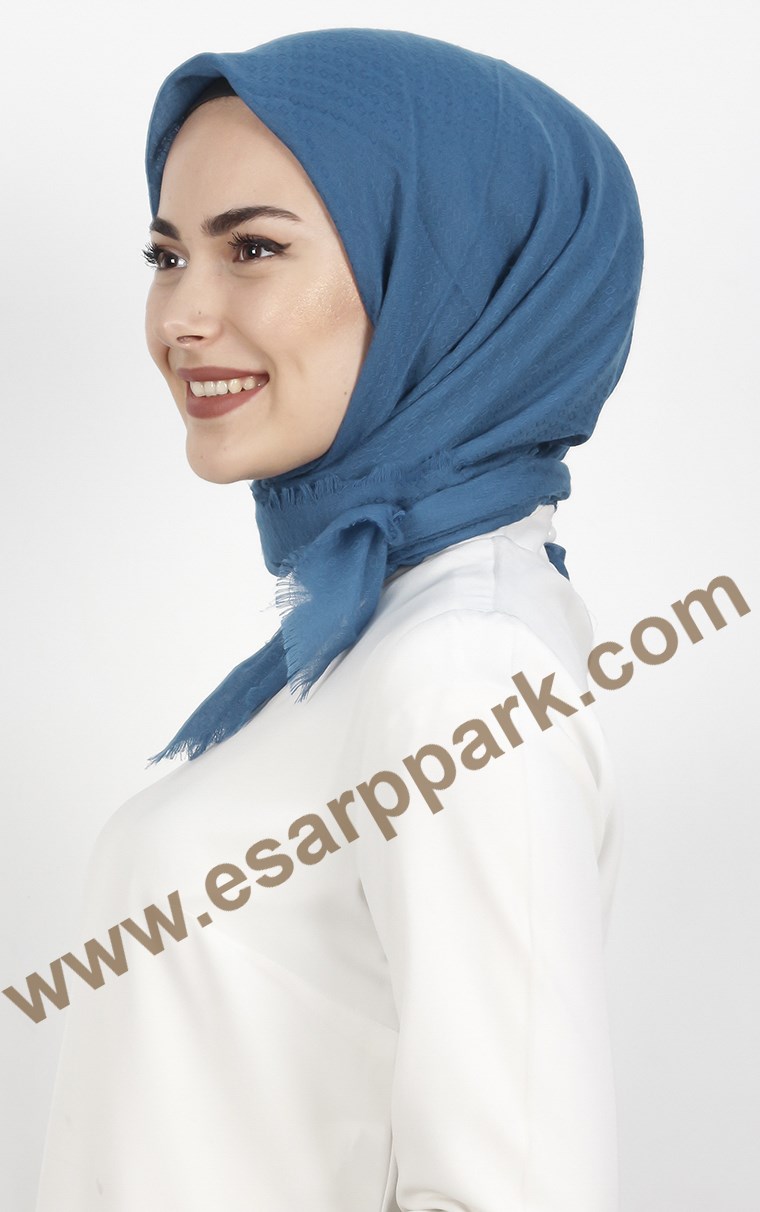 Piramit Coton Eşarp 1714-13