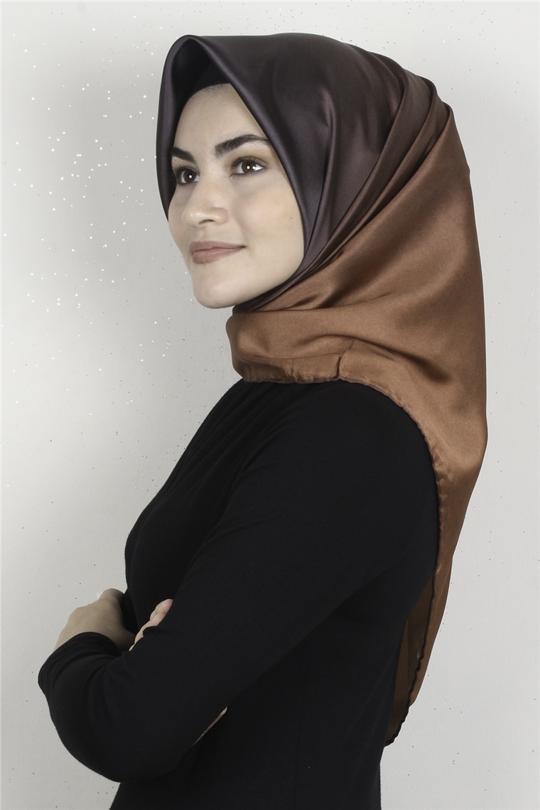 Piramit Dijital Eşarp 1355-6 Taba