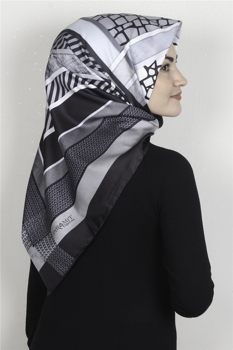 Piramit Dijital Eşarp 1356-10